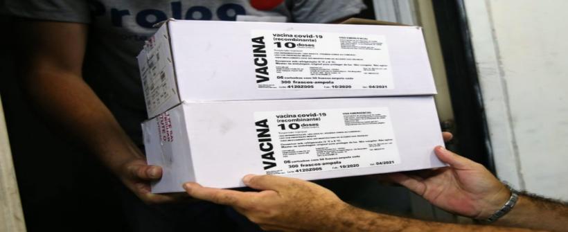 Secretaria de Saúde inicia nova operação para distribuir segunda dose da vacina CoronaVac aos 92 municípios