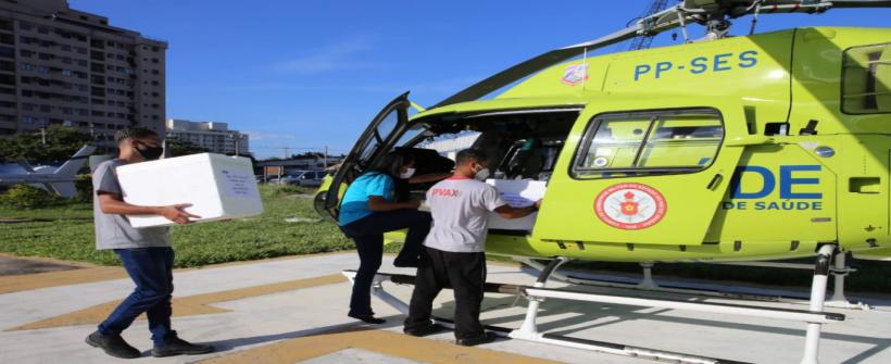 Secretaria de Saúde realiza sexta remessa de vacinas aos 92 municípios