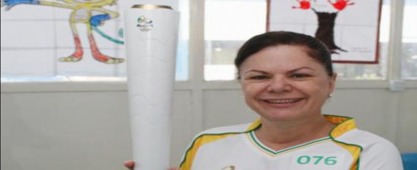 Servidores do Estado participam de cerimônia de revezamento da Tocha Olímpica