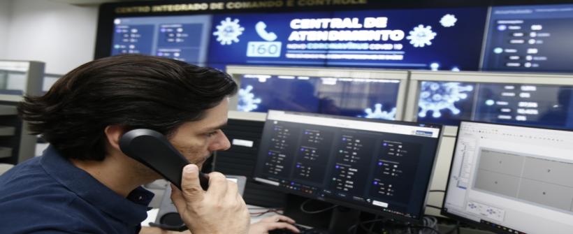 Teleatendimento sobre coronavírus do estado recebe mais de 3 mil ligações em 24 horas
