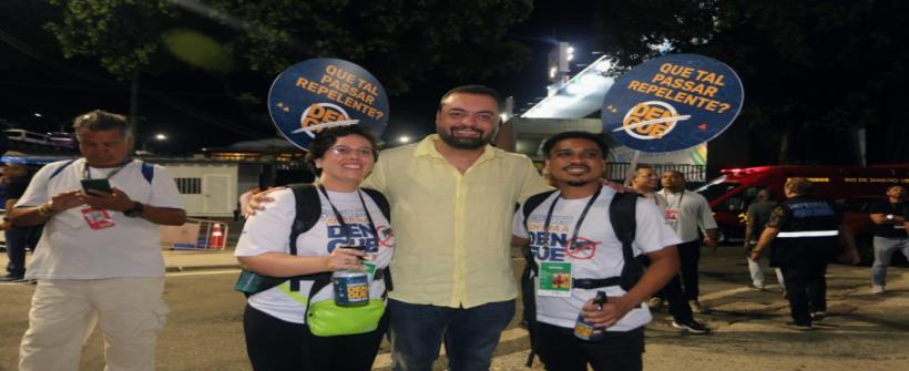  Unidos contra a dengue” pede passagem para as escolas de samba do grupo especial na Marquês de Sapucaí