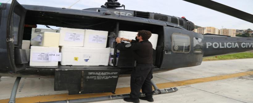 Secretaria de Saúde dá continuidade à  entrega de 649.980 de vacinas contra Covid-19 aos 92 municípios