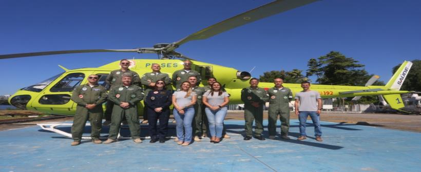 Serviço de transporte aéreo da Saúde RJ completa três anos de operações