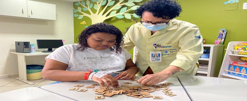 Setor Pedagógico do Hospital Estadual da Criança ajuda a alfabetizar pacientes internados na unidade