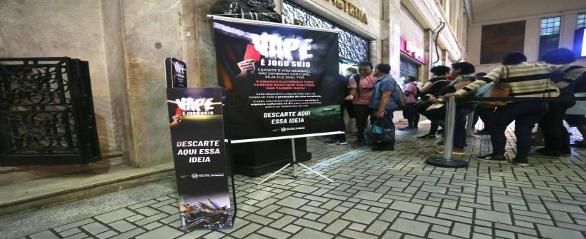 Secretaria de Estado de Saúde lança campanha contra a utilização de cigarros eletrônicos