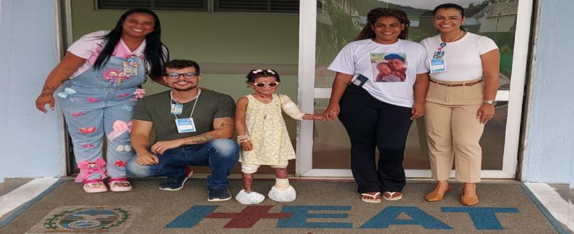 Criança fez mais de 30 cirurgias e passou mais de dois meses internada no CTI 