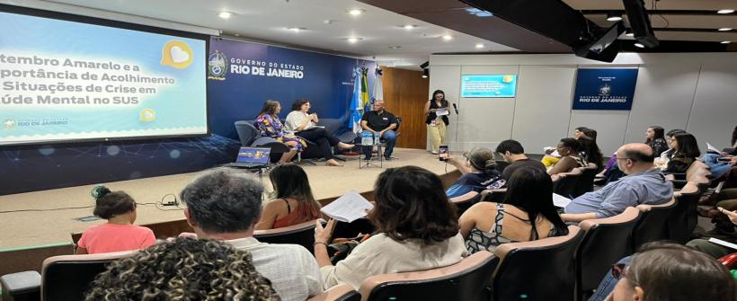 Atividade marca o Setembro Amarelo, reunindo especialistas para debater desafios e estratégias de cuidado em saúde mental no estado