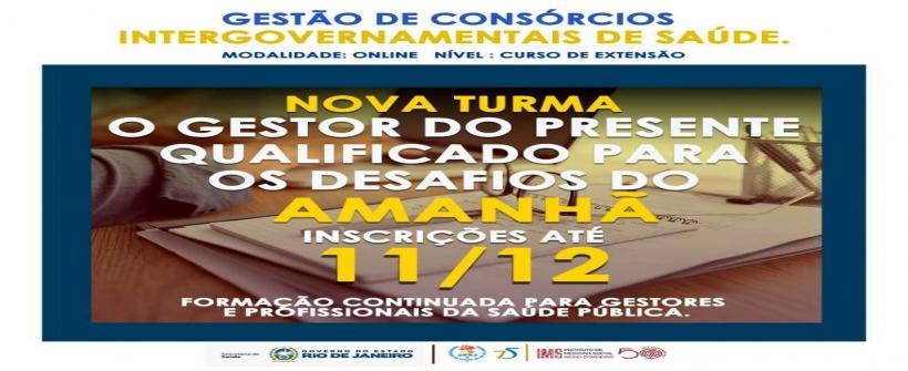 Profissionais que atuam na gestão pública em saúde já podem se candidatar até 11 de dezembro