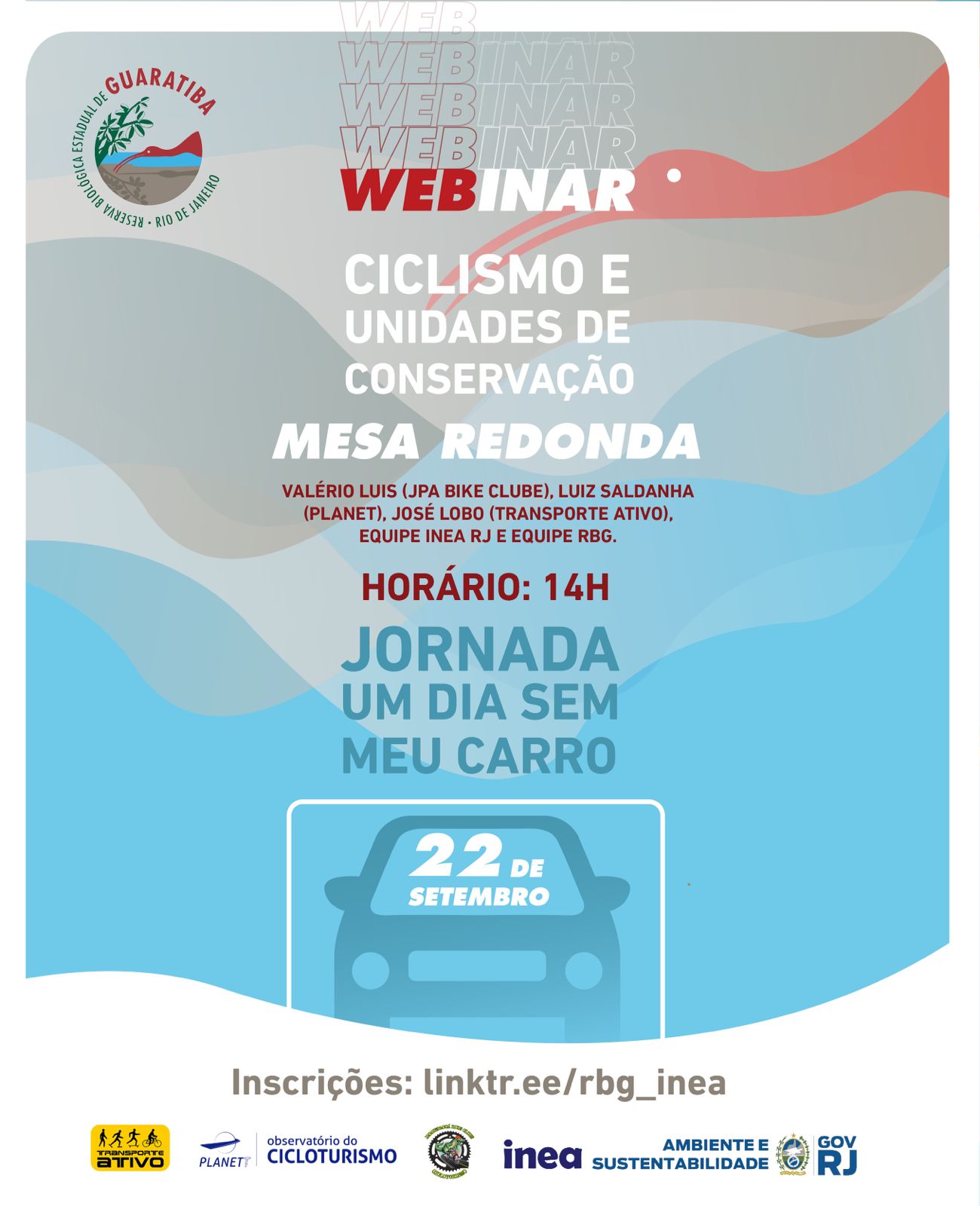 Seas e Inea convidam para o #DiaMundialSemCarro