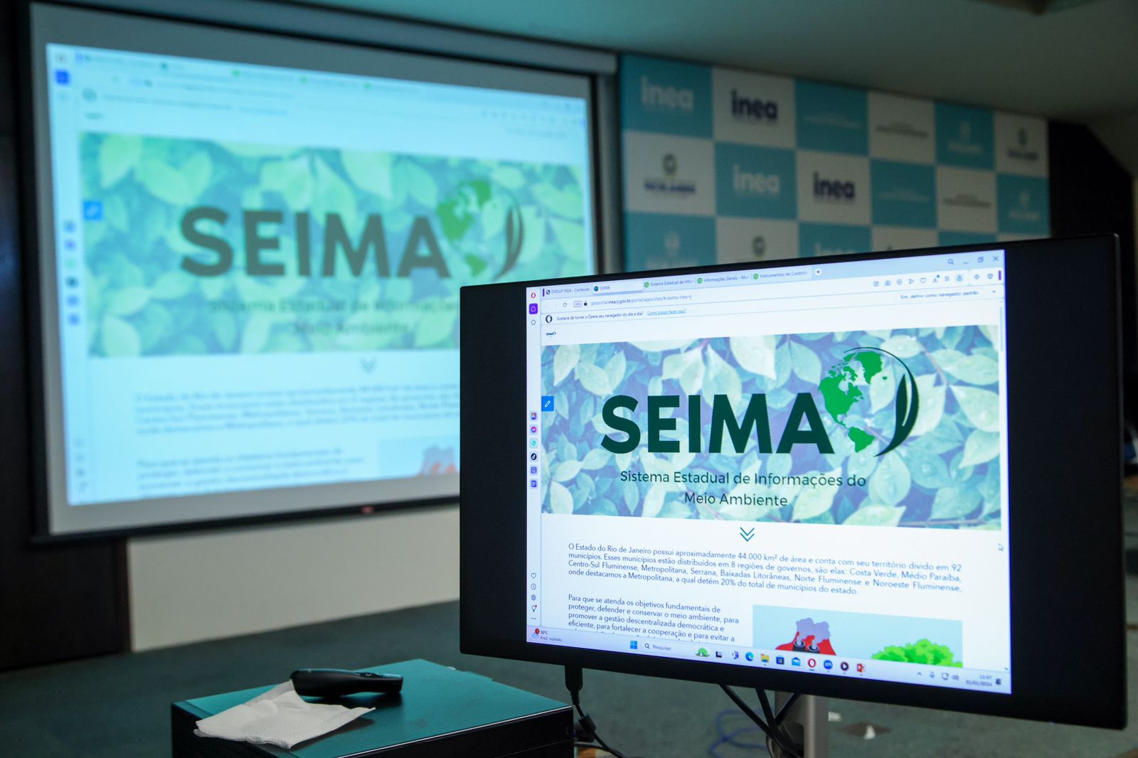 Secretaria de Estado do Ambiente e Sustentabilidade e Inea lançam Sistema Estadual de Informações sobre Meio Ambiente