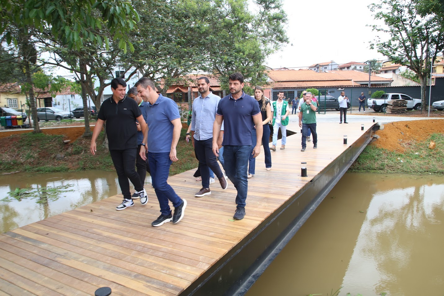 Em Resende, Secretário de Estado do Ambiente e Sustentabilidade, Bernardo Rossi, vistoria obra de urbanização do Lago Mirante das Agulhas