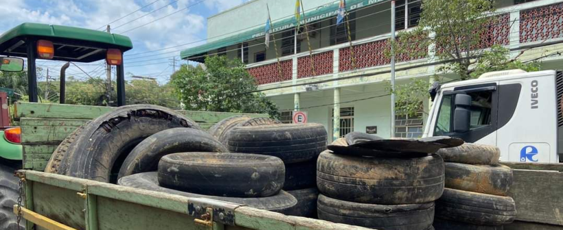 Seas articula coleta de mais de 4.400 pneus em campanha de limpeza pelo Estado
