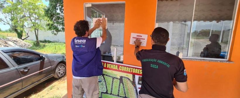 Seas e Inea realizam operação para combater loteamento irregular na zona oeste do Rio