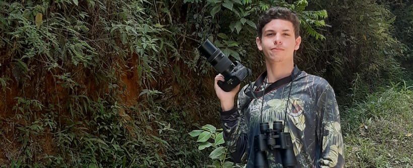 Jovem talento da fotografia de animais faz sucesso em parque do Inea