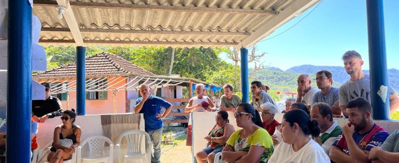  Inea promove reunião com comunidade caiçara atingida pelas chuvas em Ilha Grande