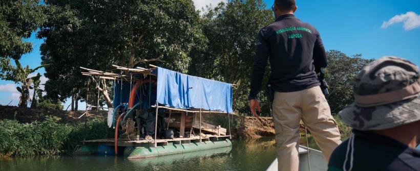 Secretaria de Estado do Ambiente faz operação contra extração ilegal de ouro no Norte e Noroeste Fluminense