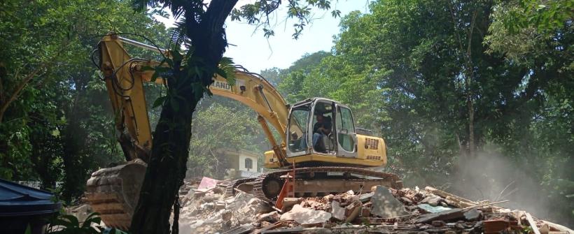 Secretaria de Estado do Ambiente e Sustentabilidade e Inea realizam operação contra construções irregulares em Guapimirim