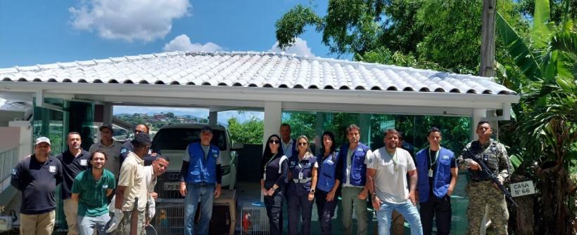 Secretaria de Estado do Ambiente e Sustentabilidade e Inea participam de ação contra posse irregular de animais