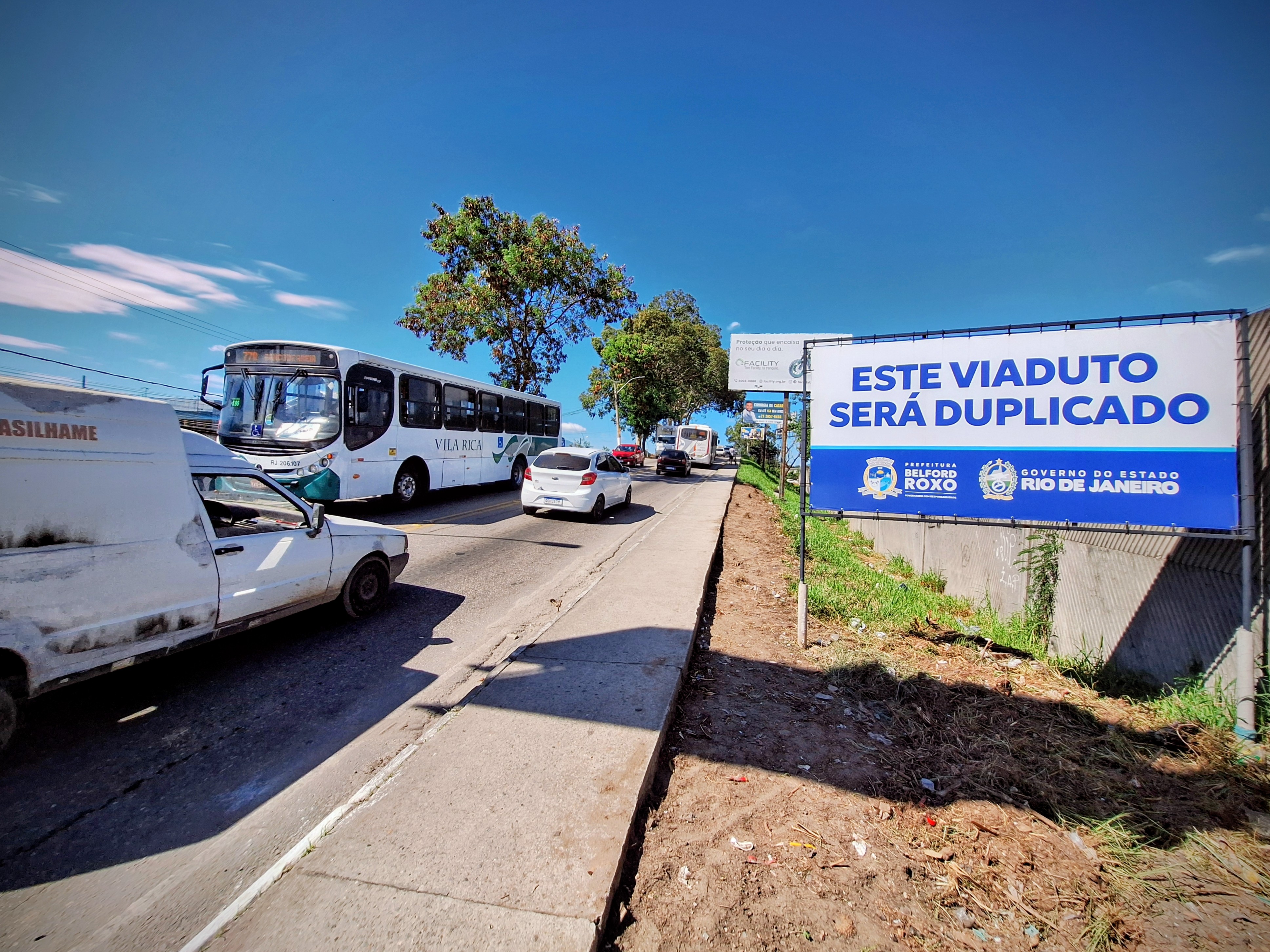 Cláudio Castro anuncia R$ 47,9 milhões em investimentos para duplicação de viaduto em Belford Roxo