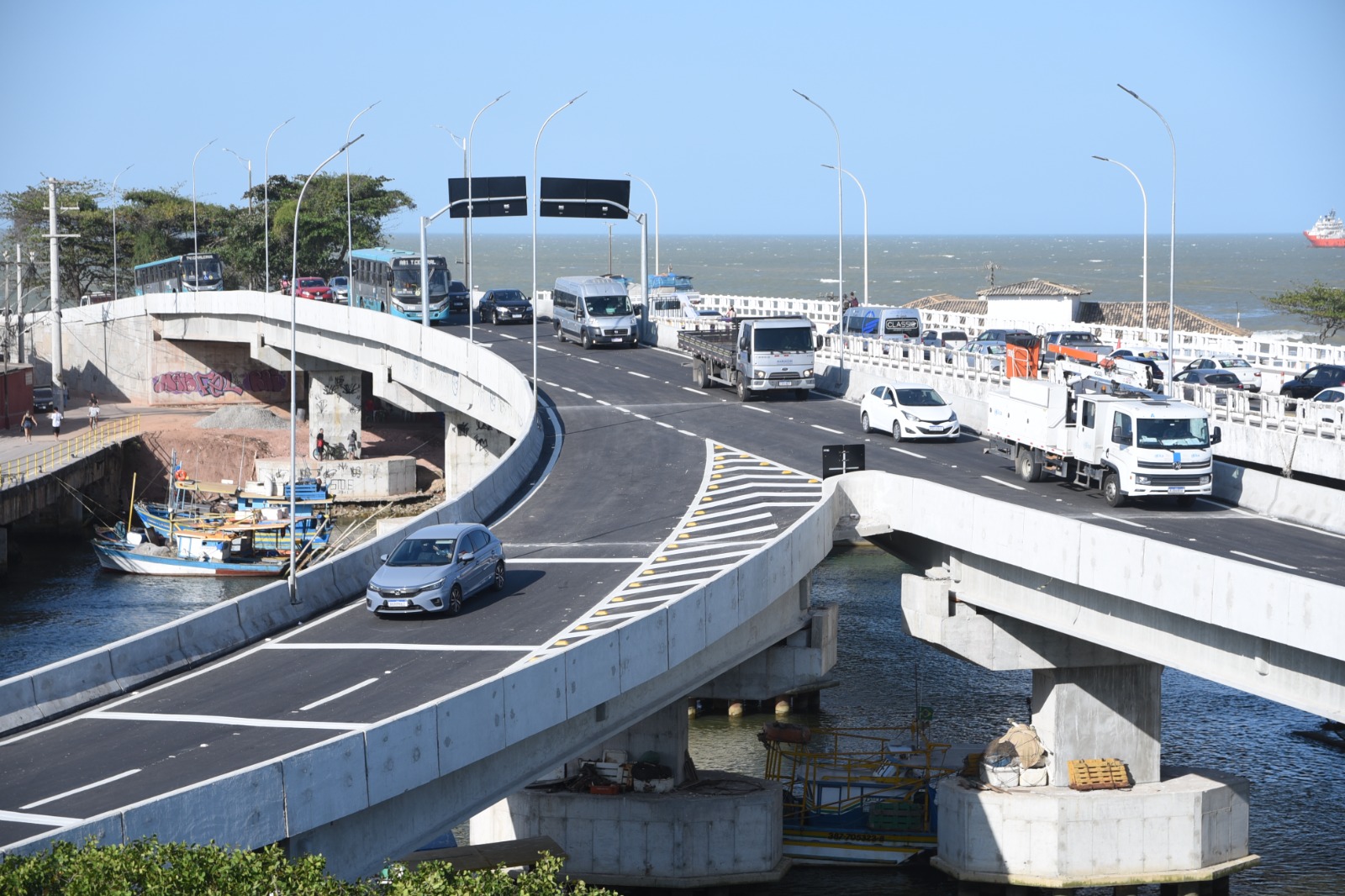 Ponte Claudio Moacyr de Azevedo, em Macaé, foi uma das muitas obras entregues pela Secretaria das Cidades em 2024