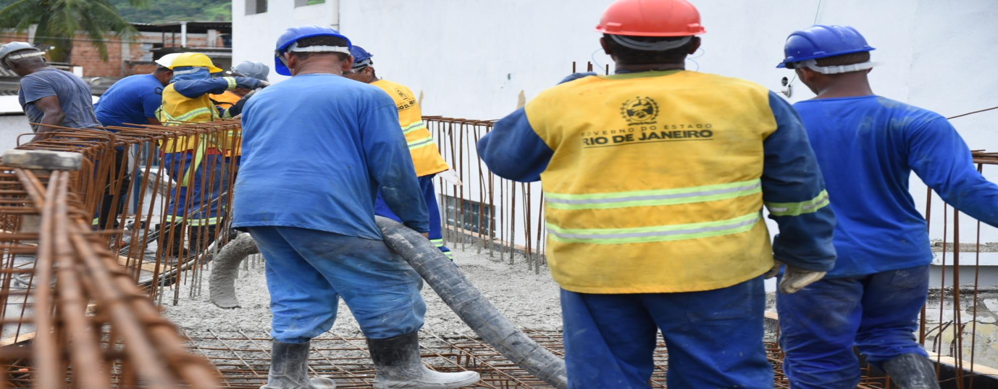 Governo do Estado avança nas obras do Circo Cultural Chatuba com concretagem de nova laje