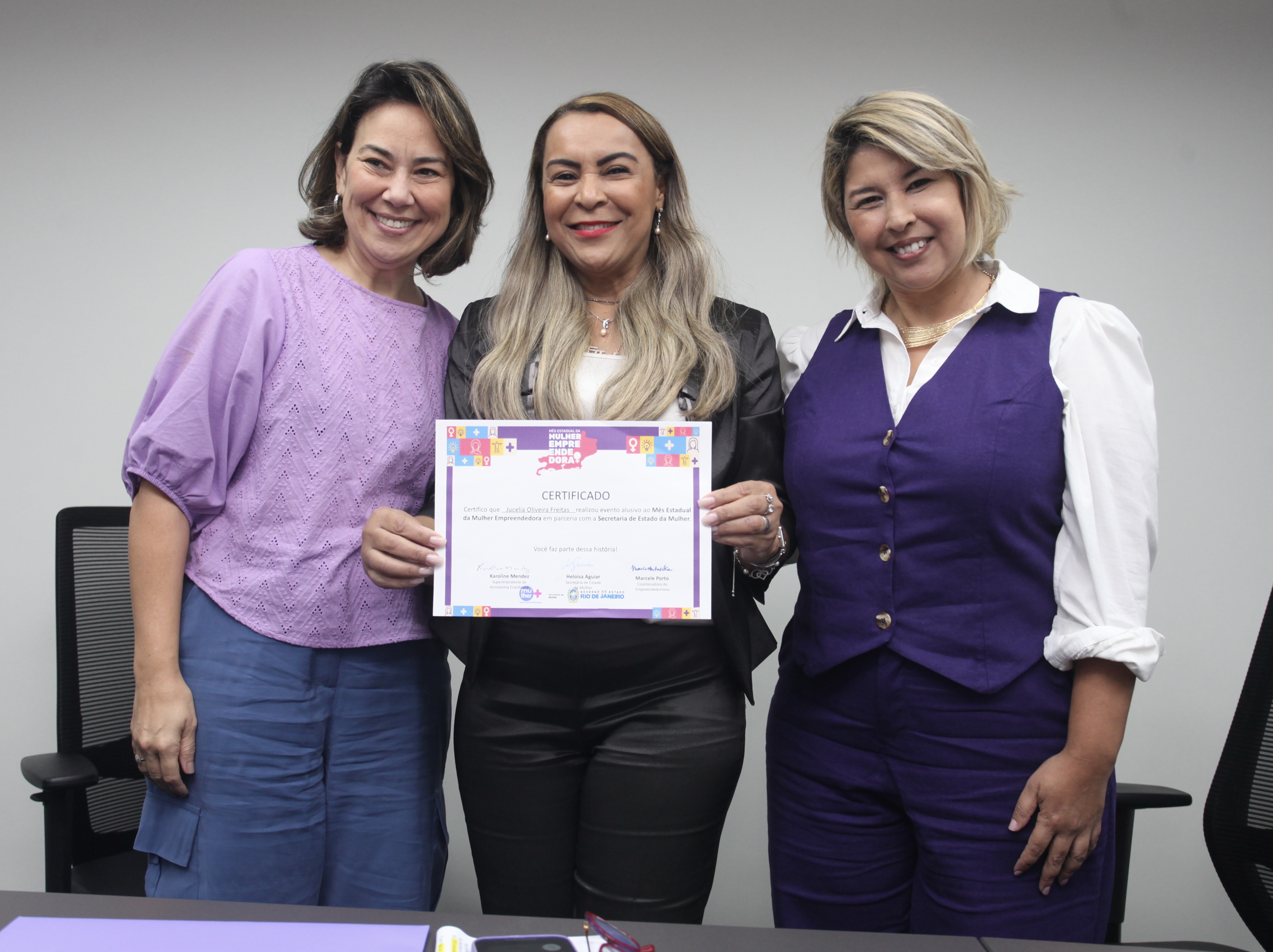 Tia Ju no encerramento do Mês da Mulher Empreendedora