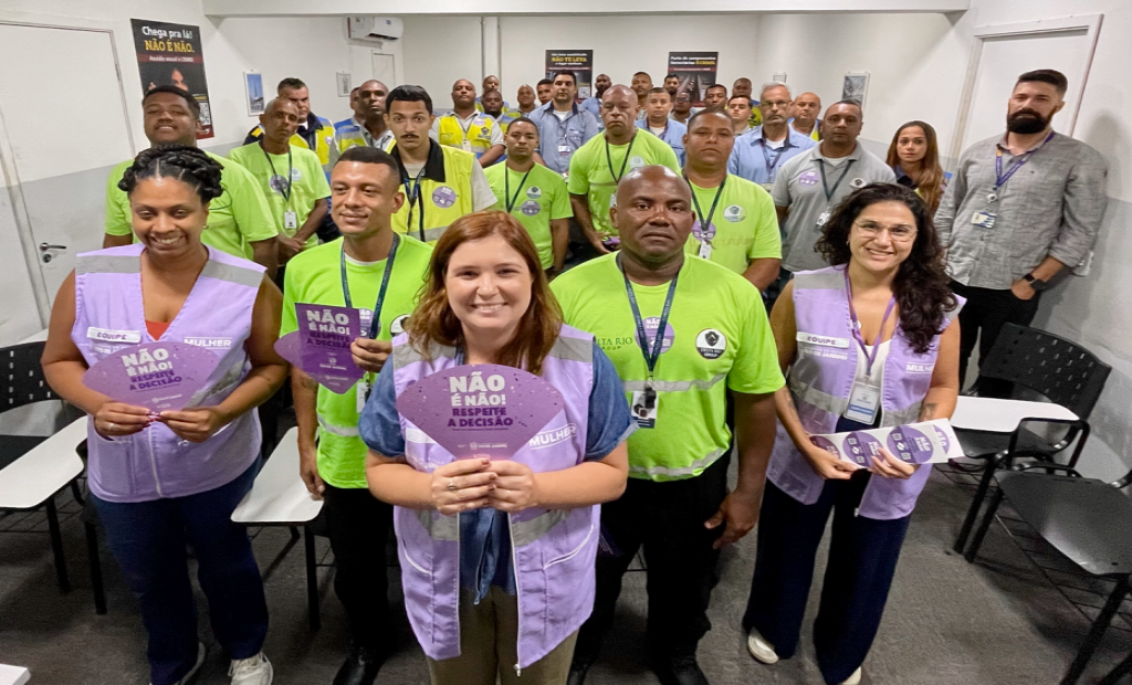 Operadores da SuperVia recebem capacitação da Secretaria de Estado da Mulher para atuar em casos de assédio no Carnaval