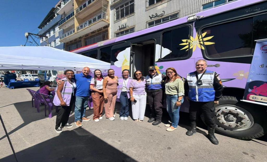 Ação passou por Magé nesta quarta, Dia Estadual de Luta Contra o Feminicídio
