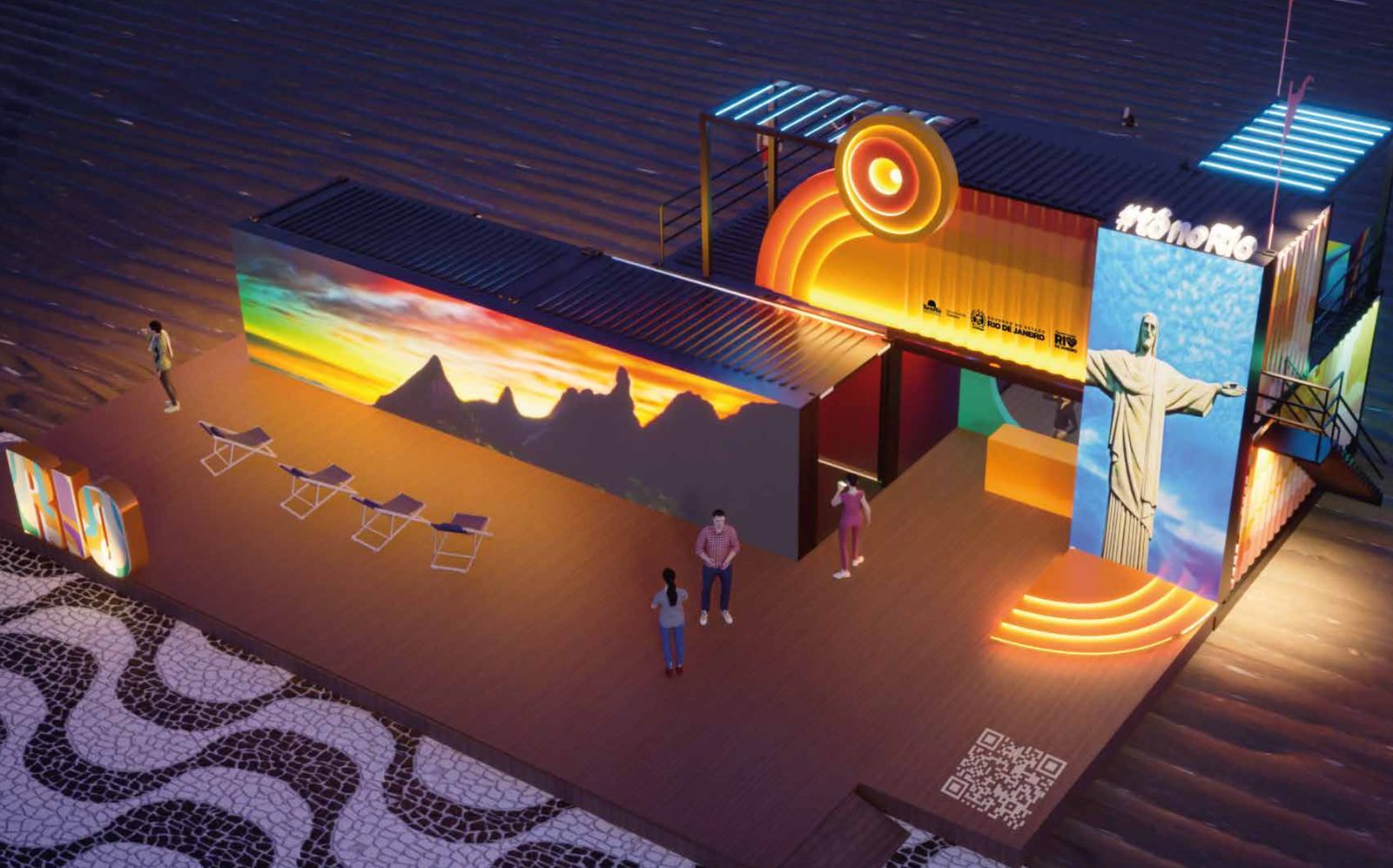 Estande instagramável #tônoRio