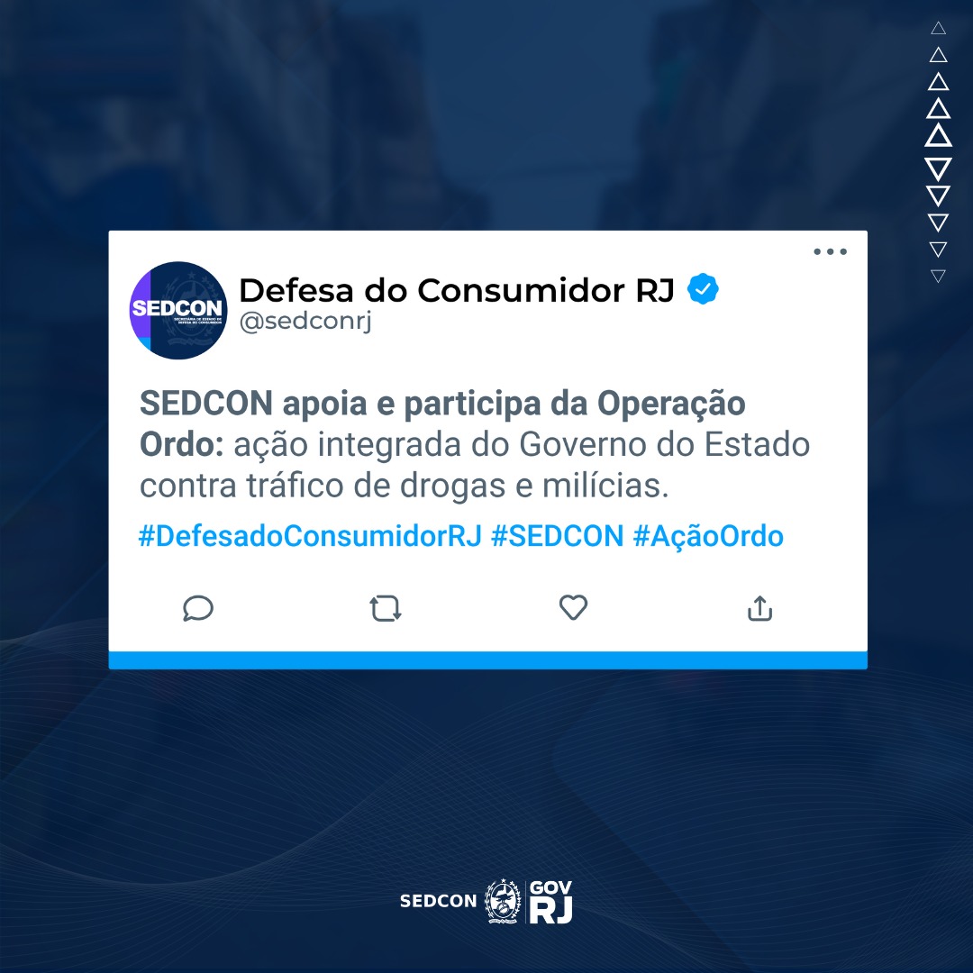 SEDCON participa de operação do Governo do Estado para retomar áreas de tráfico e milícias