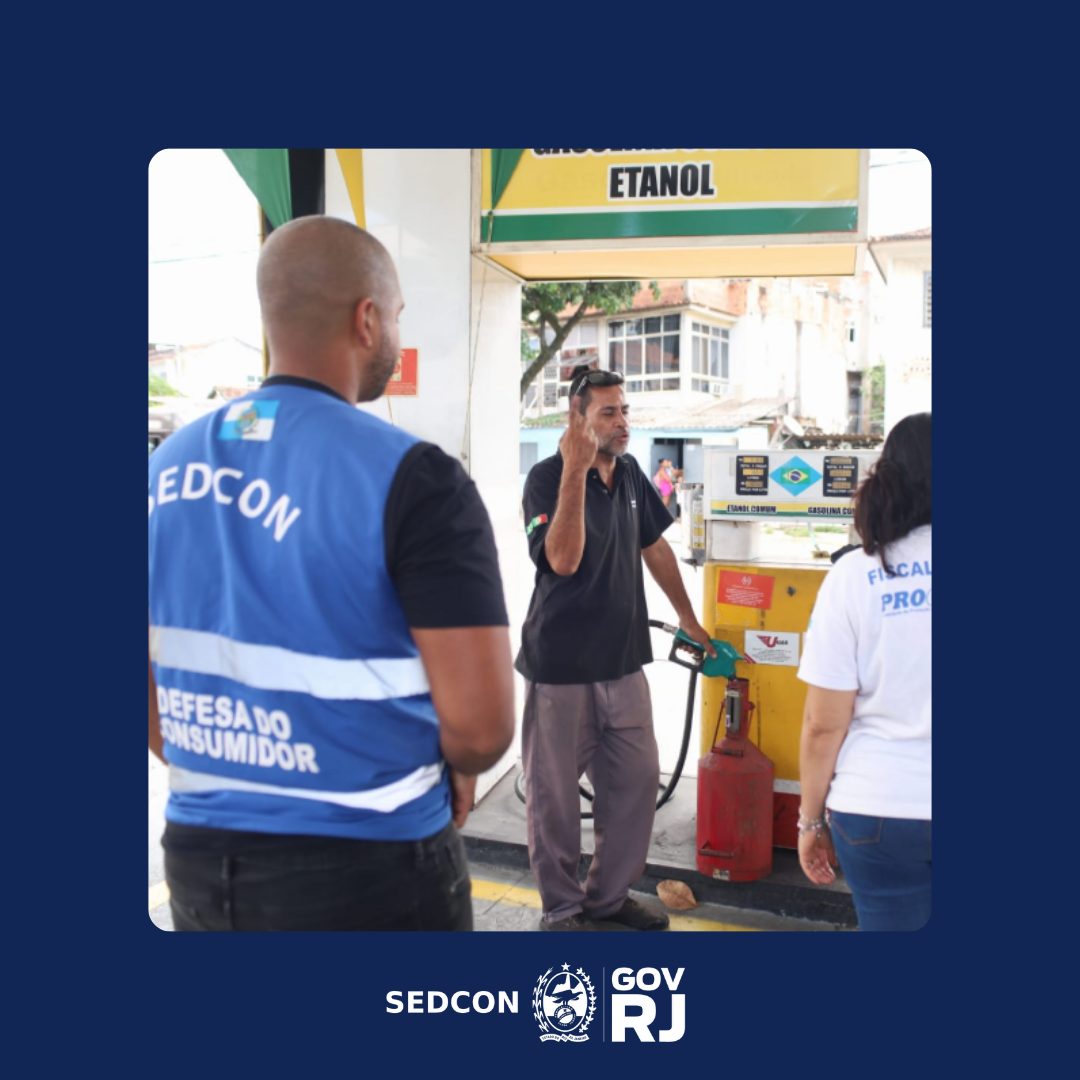 Cinco postos de combustíveis são autuados  por irregularidades durante ação conjunta de fiscalização no Rio