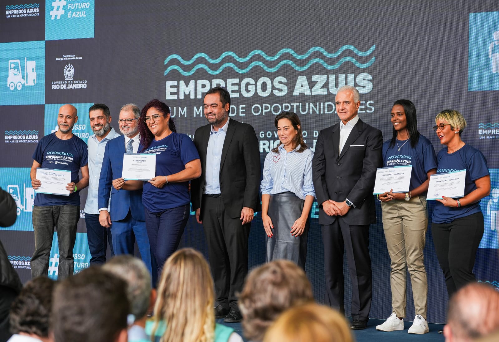 Secretaria de Estado de Energia e Economia do Mar certifica os primeiros alunos do programa Empregos Azuis