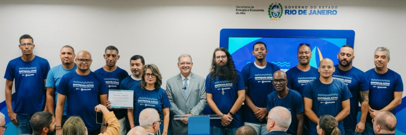Seenemar formou hoje 80 profissionais por meio do programa Empregos Azuis; e certificou alunos do programa Jovens do Mar