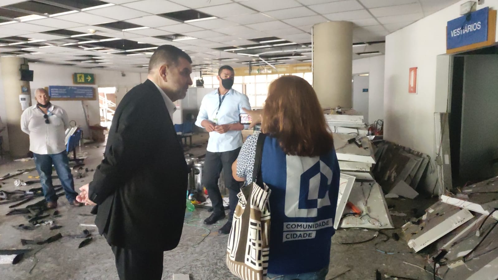 Visita técnica no prédio 