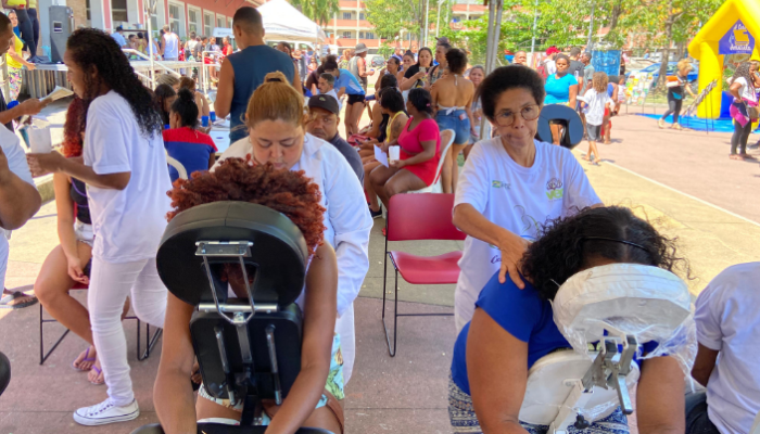 Seijes participa de ação comunitária no Desup Manguinhos