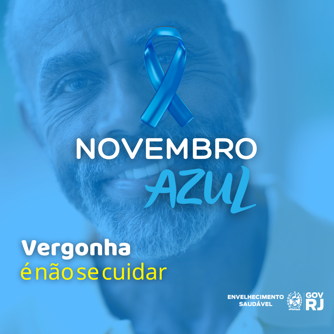 Arte em alusão ao Novembro Azul