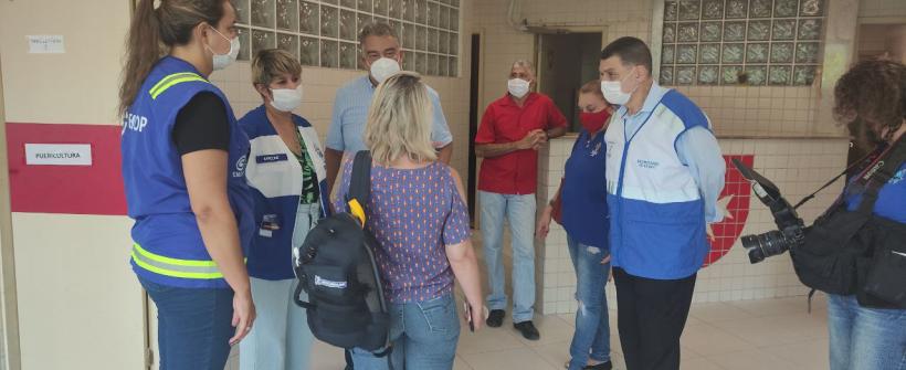 Visita técnica onde funcionará