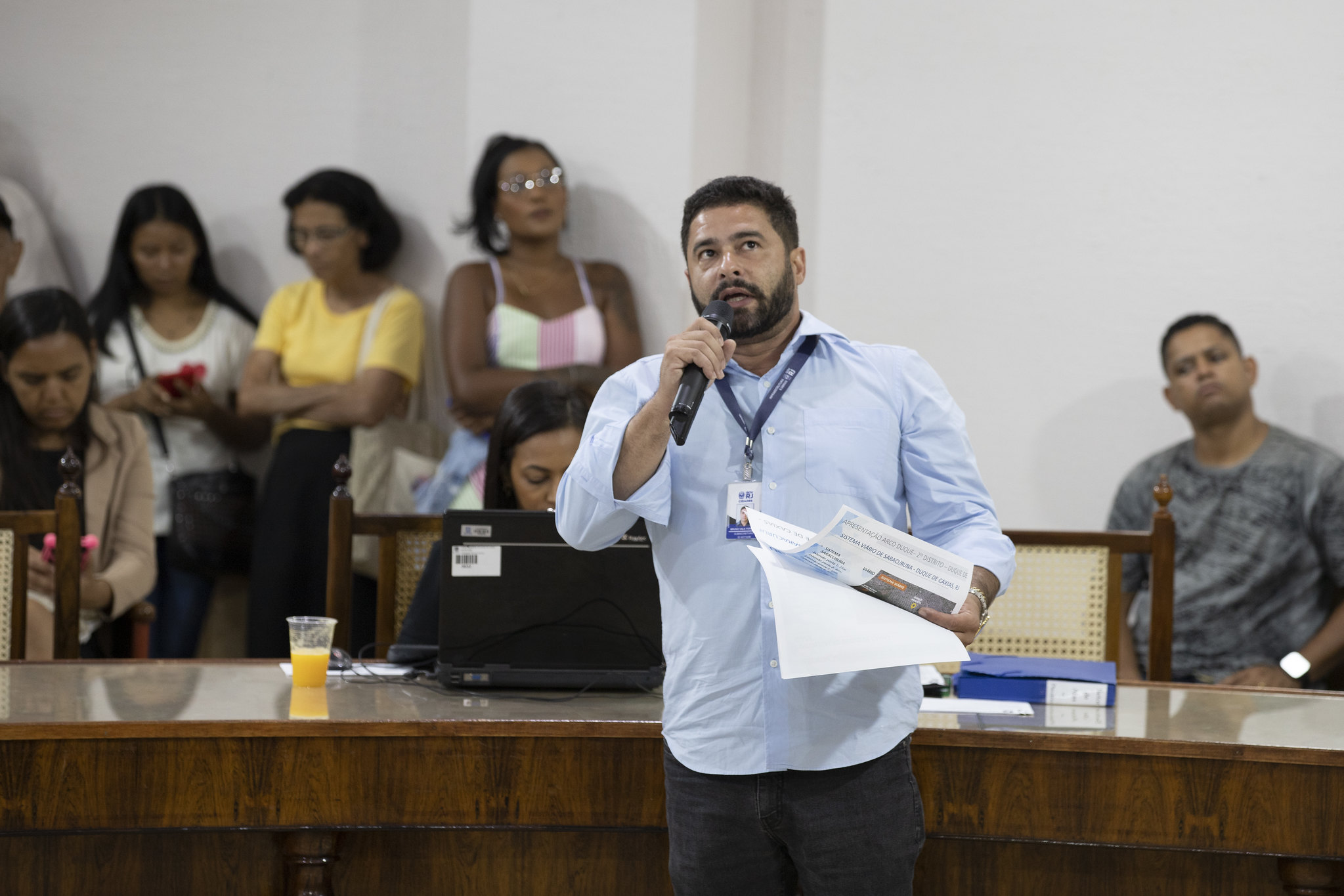 O subsecretário Bruno Valle apresentou o projeto, que vai desafogar o tràfego na região
