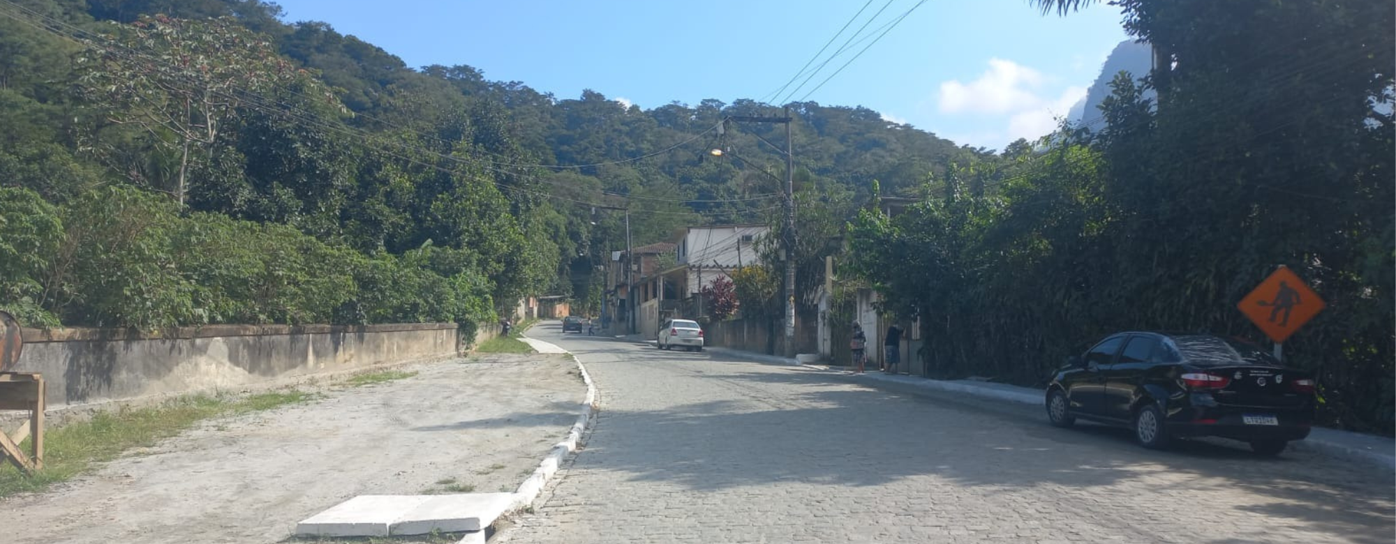 Estrada, construída em 1841, é toda em paralelepípedo