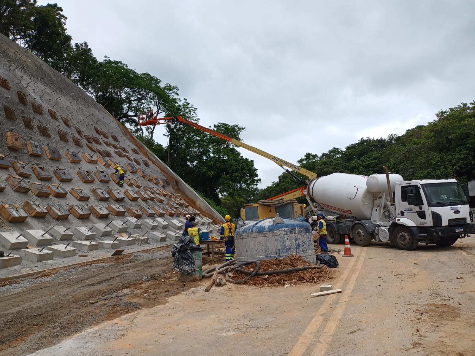 Serra do Mato Grosso será fechada para concretagem de encosta