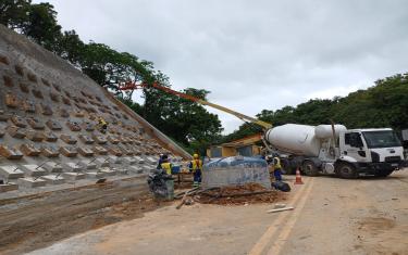 Serra do Mato Grosso será fechada para concretagem de encosta