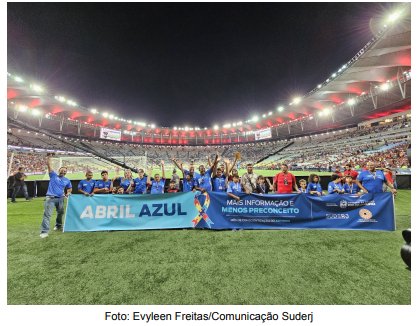  A final do Campeonato Carioca entre Fluminense e Flamengo não ficou marcada apenas pelo futebol, mas também pela campanha de conscientização do Abril Azul