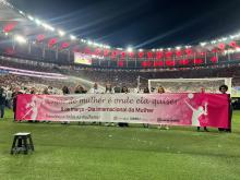 Foto: Faixa Dia Internacional da Mulher