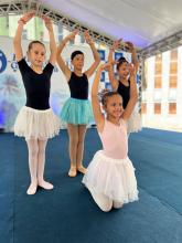 Foto:  apresentação de dança das crianças da Vila Olímpica do Sampaio