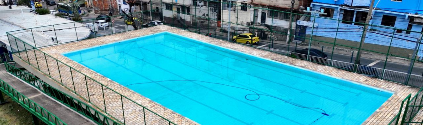 SUDERJ REABRE PISCINA DA VILA OLÍMPICA DO SAMPAIO APÓS 12 ANOS FECHADA