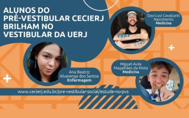 Alunos do Pré-Vestibular Cecierj conquistam vaga na UERJ