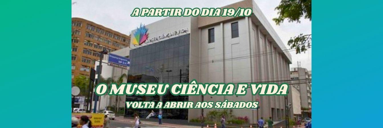 Museu Ciência e Vida, em Duque de Caxias, reabre aos sábados, a parir de 19 de outubro