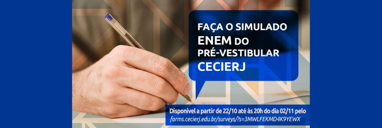 Pré-Vestibular Cecierj promove simulado aberto para a prova do Enem