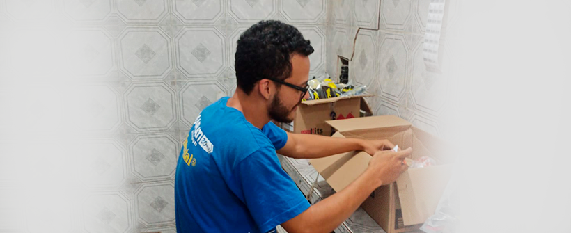 Matheus Teixeira Landim foi contratado pelo app como auxiliar de estoque