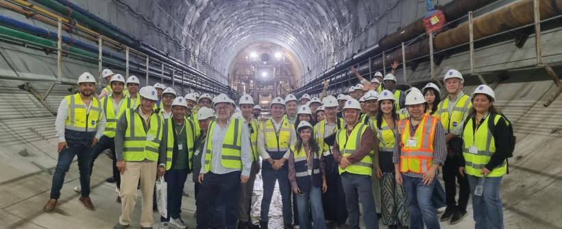 Secretária de Transporte faz visita técnica às obras da Linha 3 do Metrô do Panamá